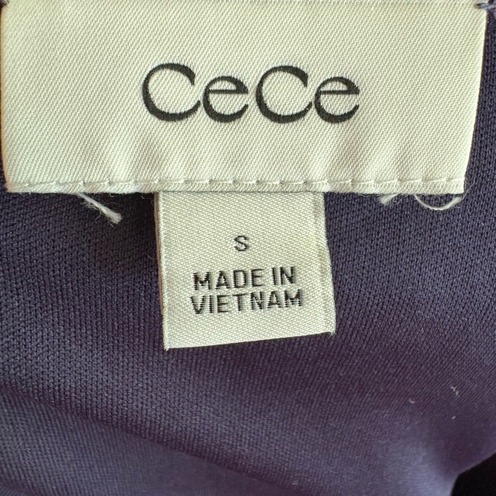 CeCe Navy & White Tweed Mini Skirt sz small - Picture 4 of 8